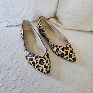 Marc Fisher Alanyz Leopard Pointed Toe Flats Size 7.5